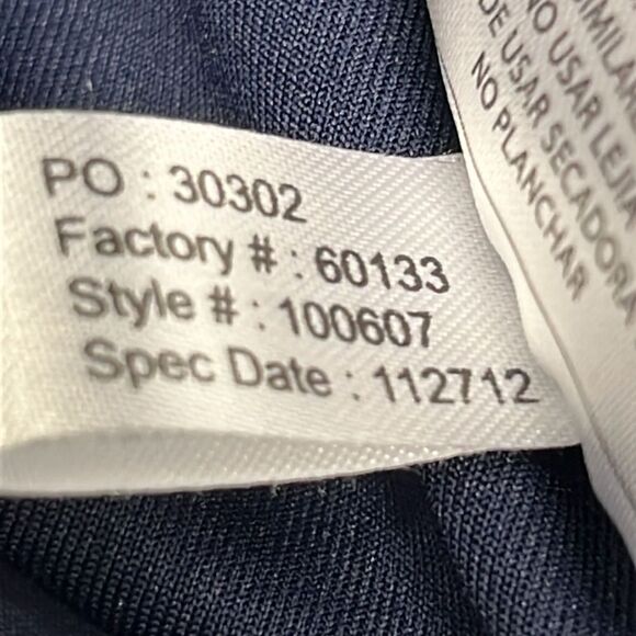 Antigua Men’s Navy Long Sleeve Mock Neck Golf Pullover- Large - Picture 12 of 12